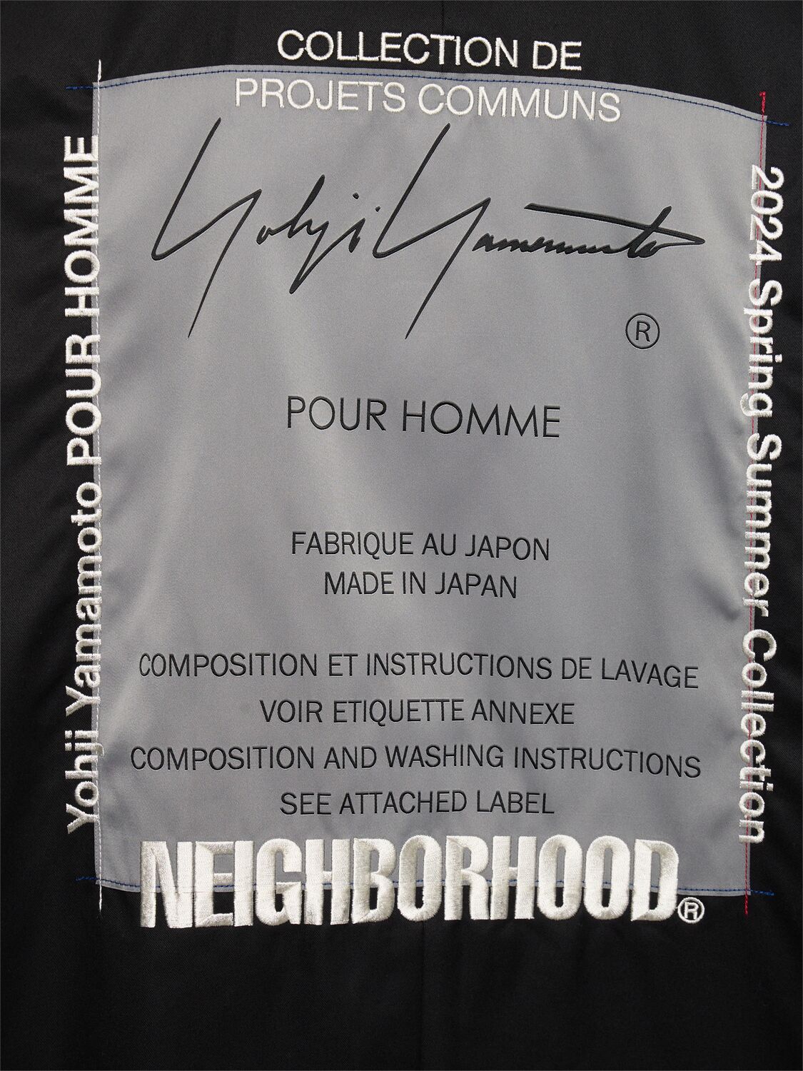 Shop Yohji Yamamoto Neighborhood X Yohji Trench Coat In Black