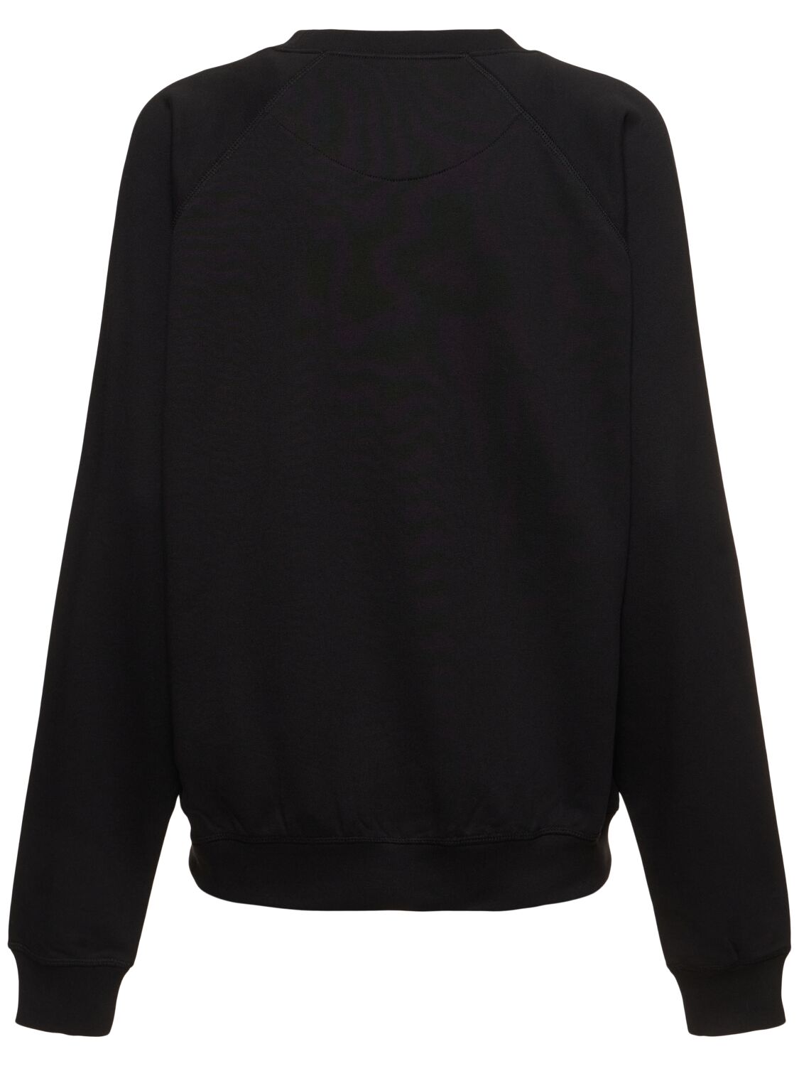 Shop Vivienne Westwood Raglan Cotton Jersey Sweatshirt In Black