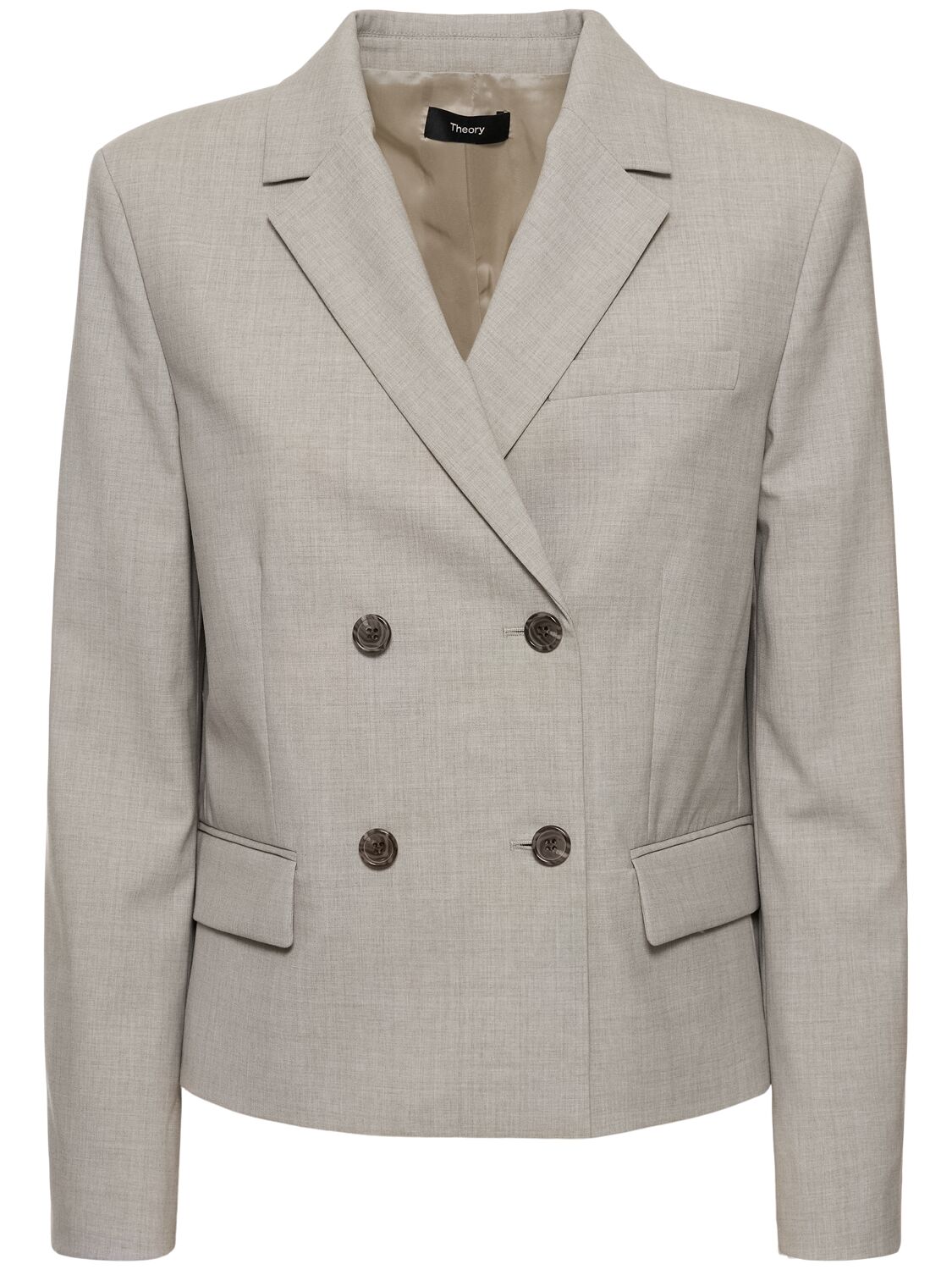 Image of Double Breasted Wool Jacket