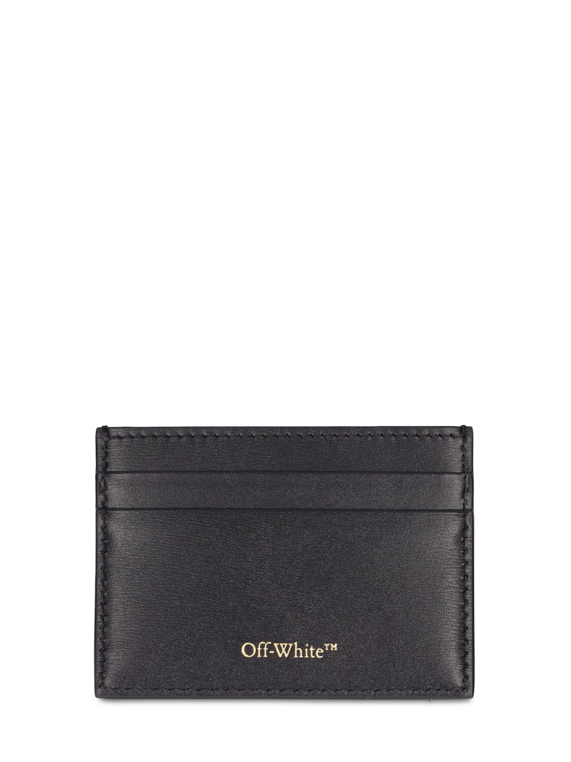 Shop Off-white Jitney Leather Card Case In Black