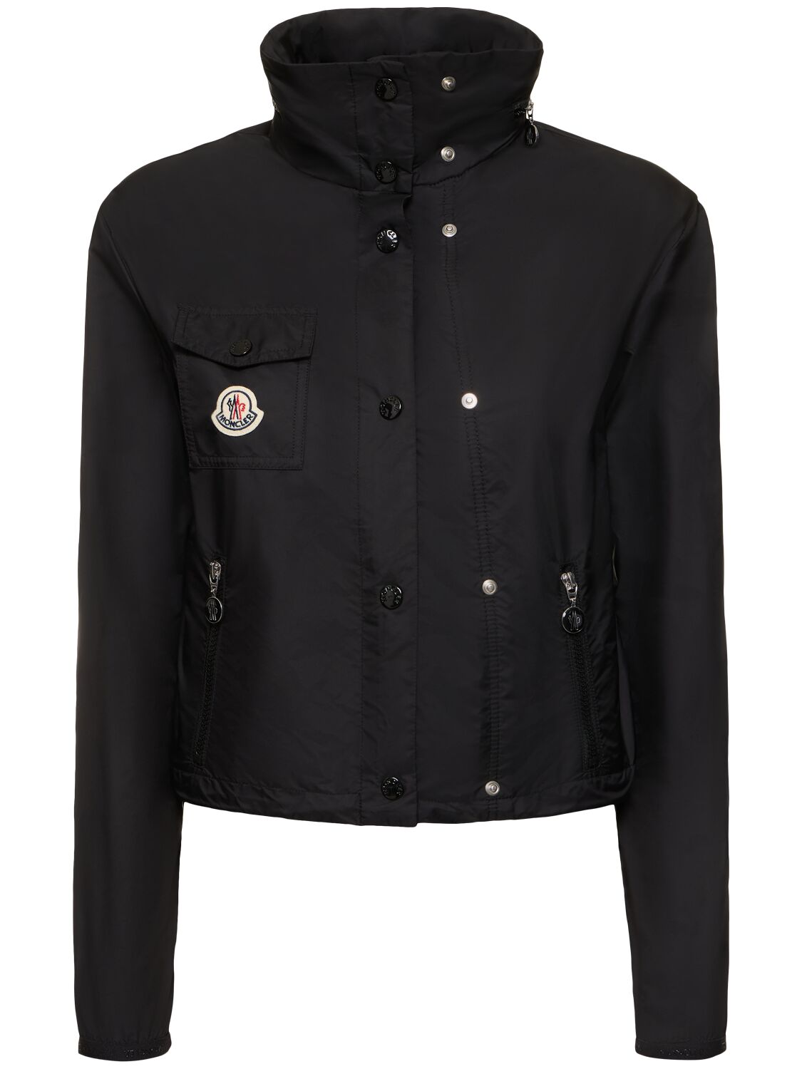 Shop Moncler Lico Nylon Rain Jacket In Black
