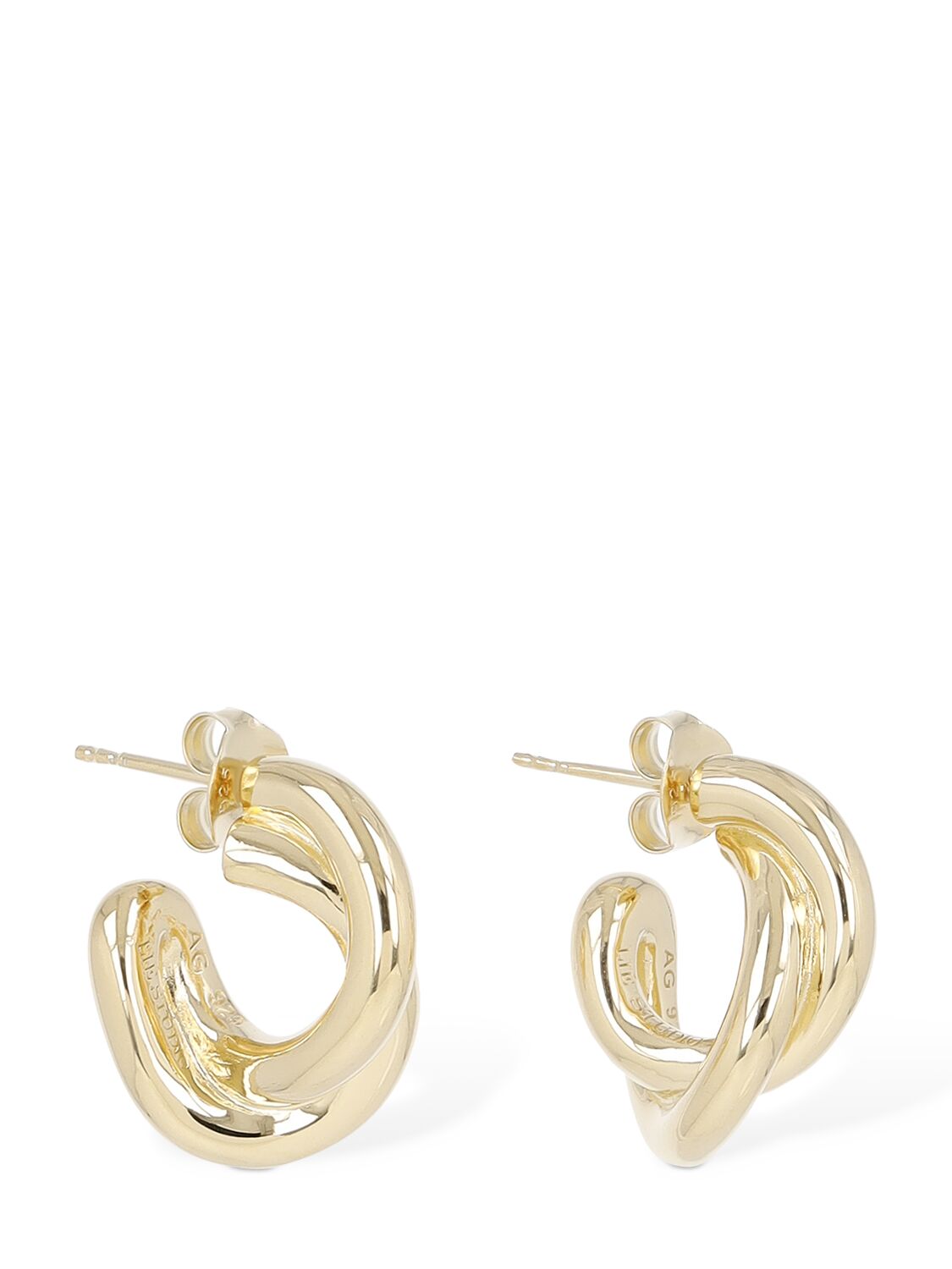 Lie Studio Diana Hoop Earrings In Gold