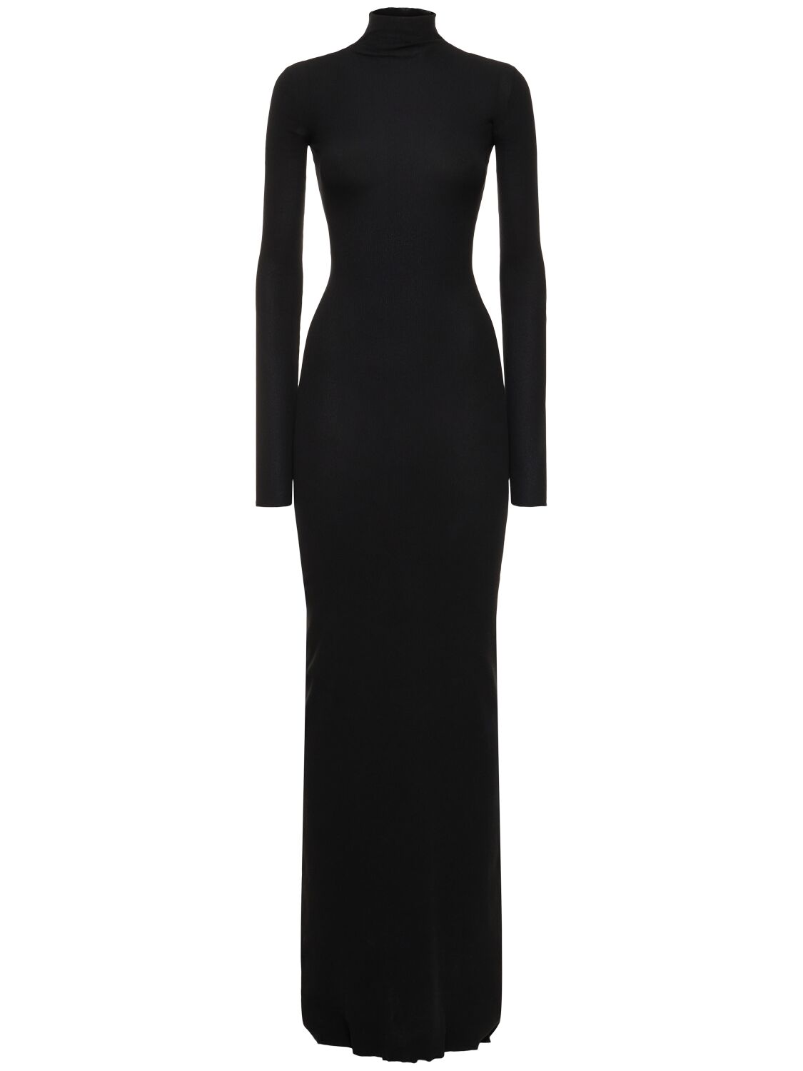 Shop Balenciaga Nylon Blend Cover Dress In Black