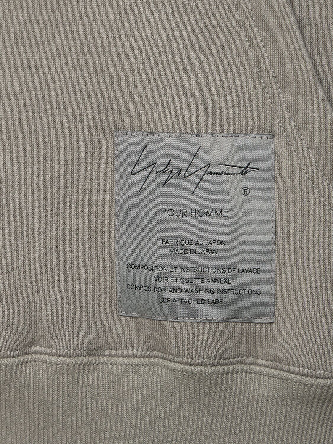Shop Yohji Yamamoto Neighborhood X Yohji Cotton Hoodie In Grey