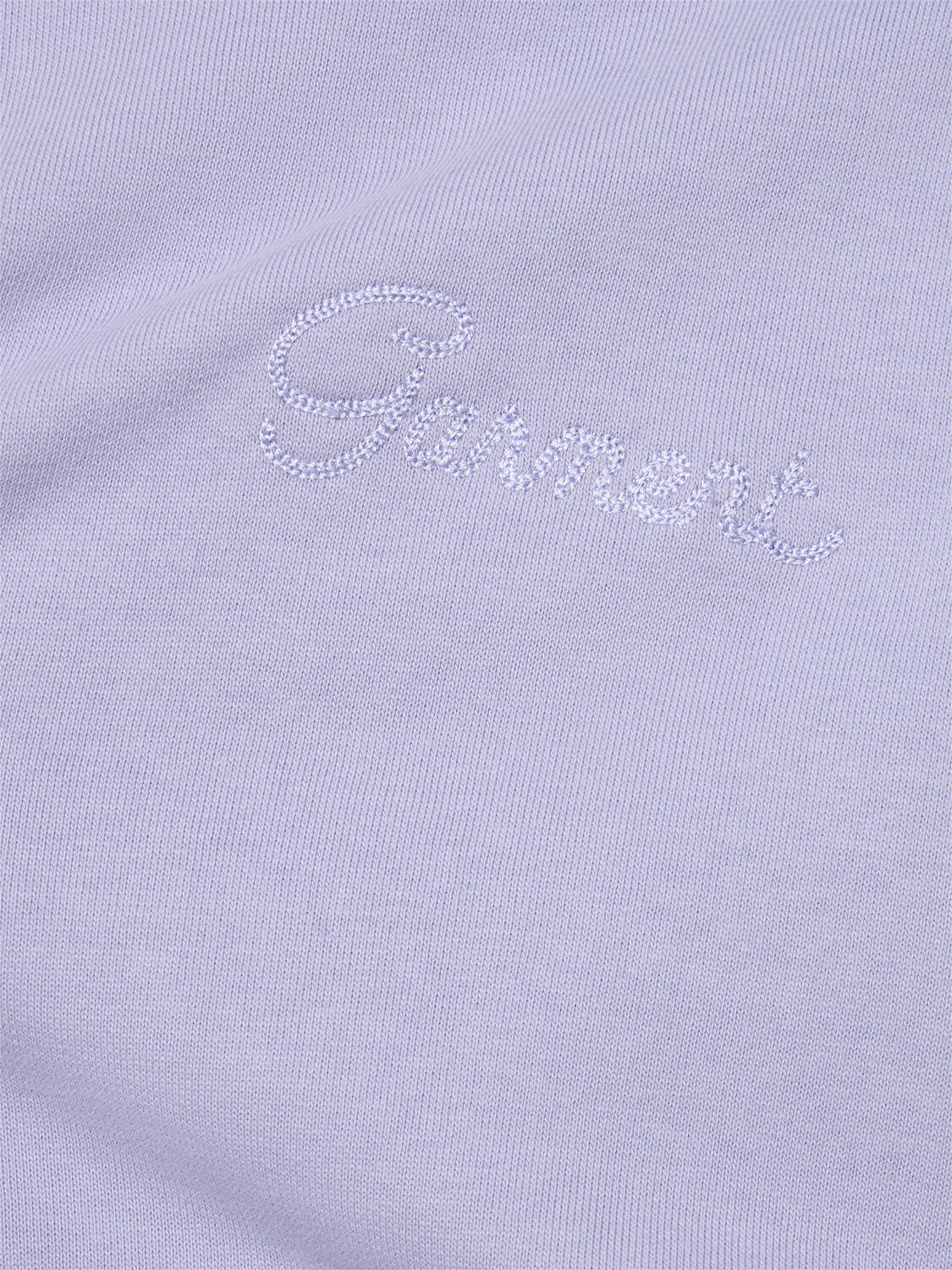 Shop Garment Workshop Double Layer Hoodie W/ Double Embroidery In Vision Purple