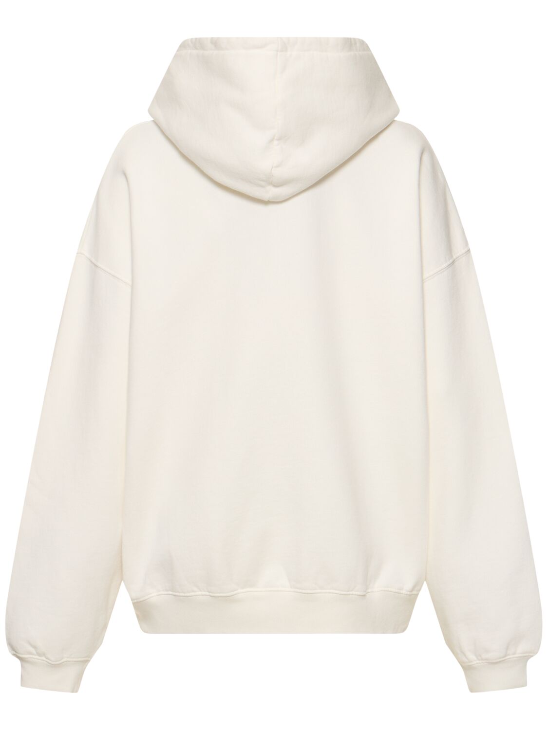 Shop Anine Bing Harvey Logo Cotton Sweatshirt In White