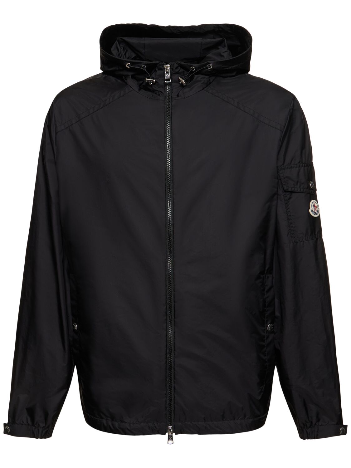 Moncler Etiache Nylon Rainwear Jacket In Black