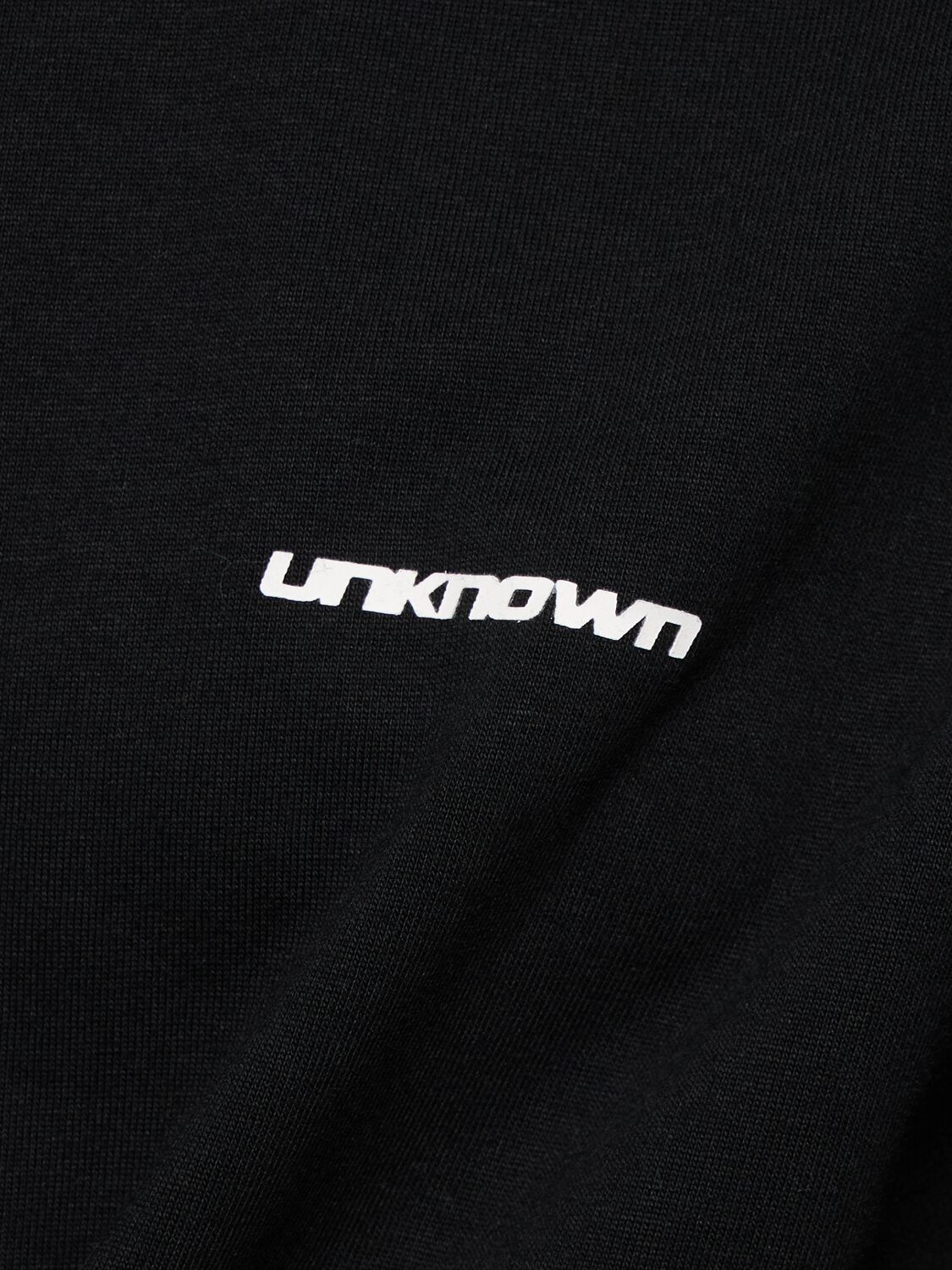 Shop Unknown Cotton T-shirt In Black