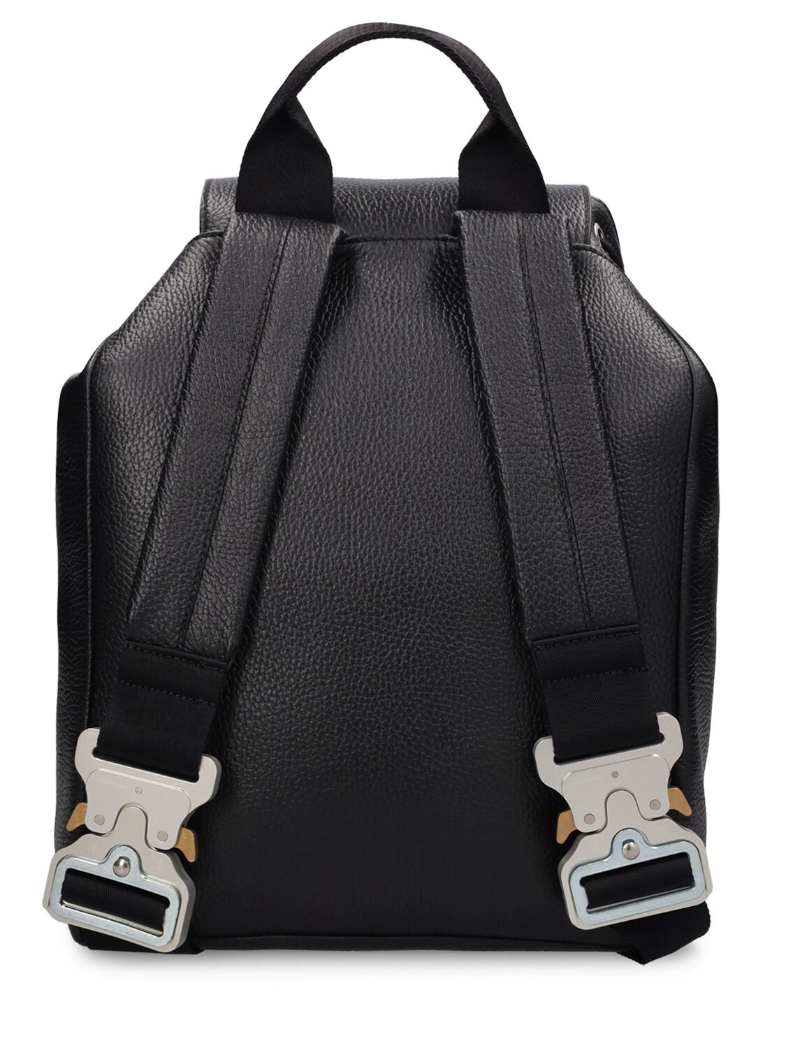 Shop Alyx Metal Buckle Leather Backpack In Black