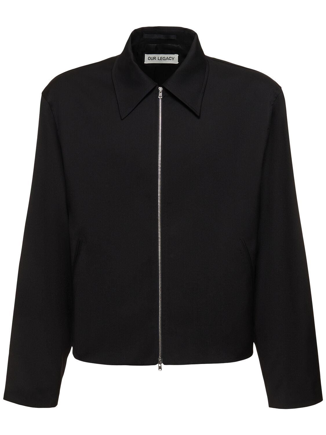 Our Legacy Boxy Wool Casual Jacket In Black