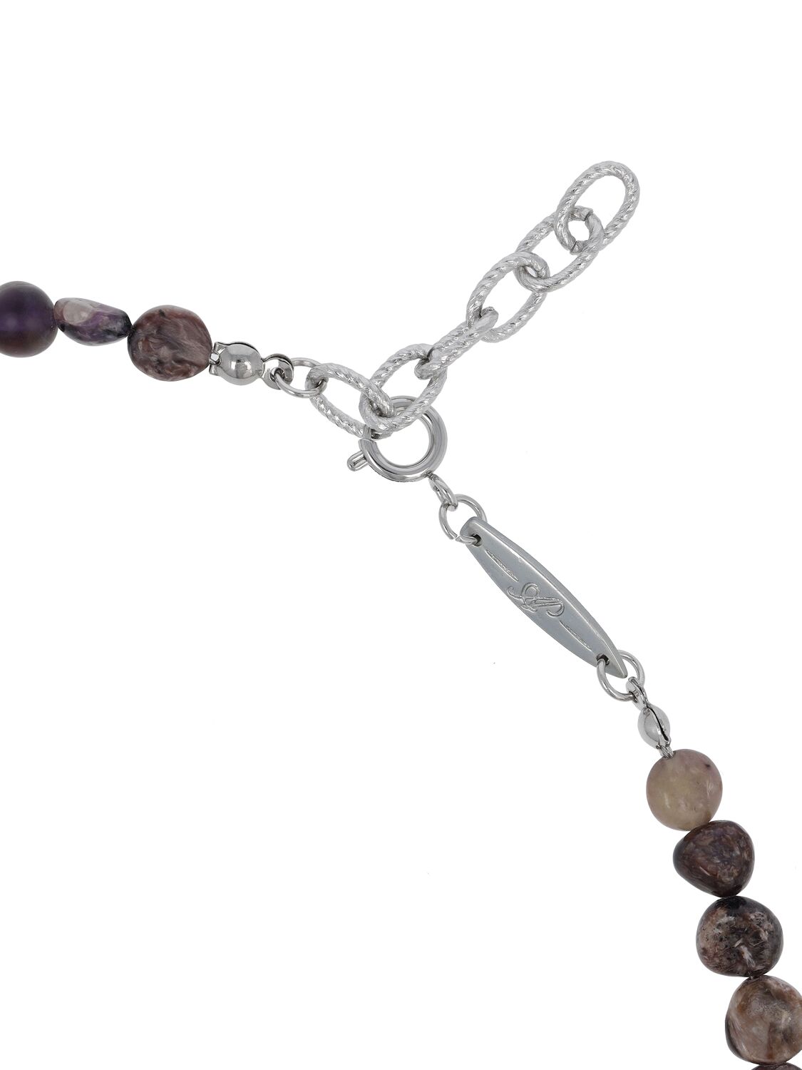 Shop After Pray Ocean Gemstone Necklace In Purple