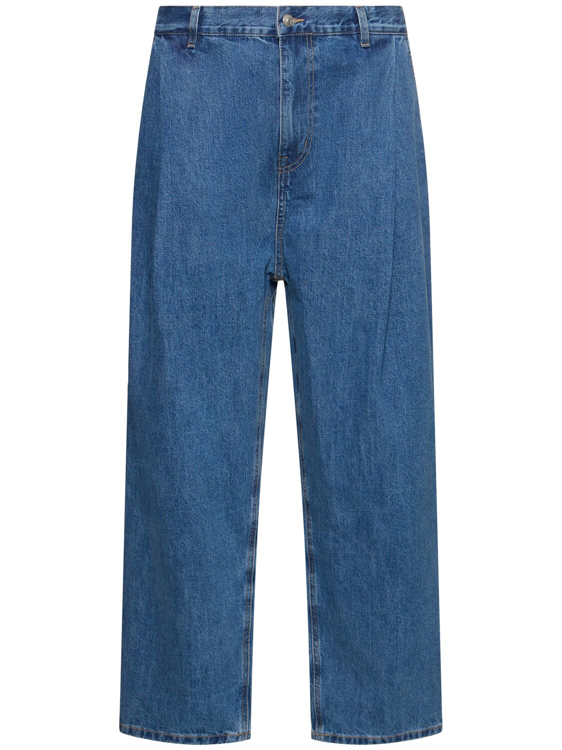 Image of Wide Cotton Denim Jeans