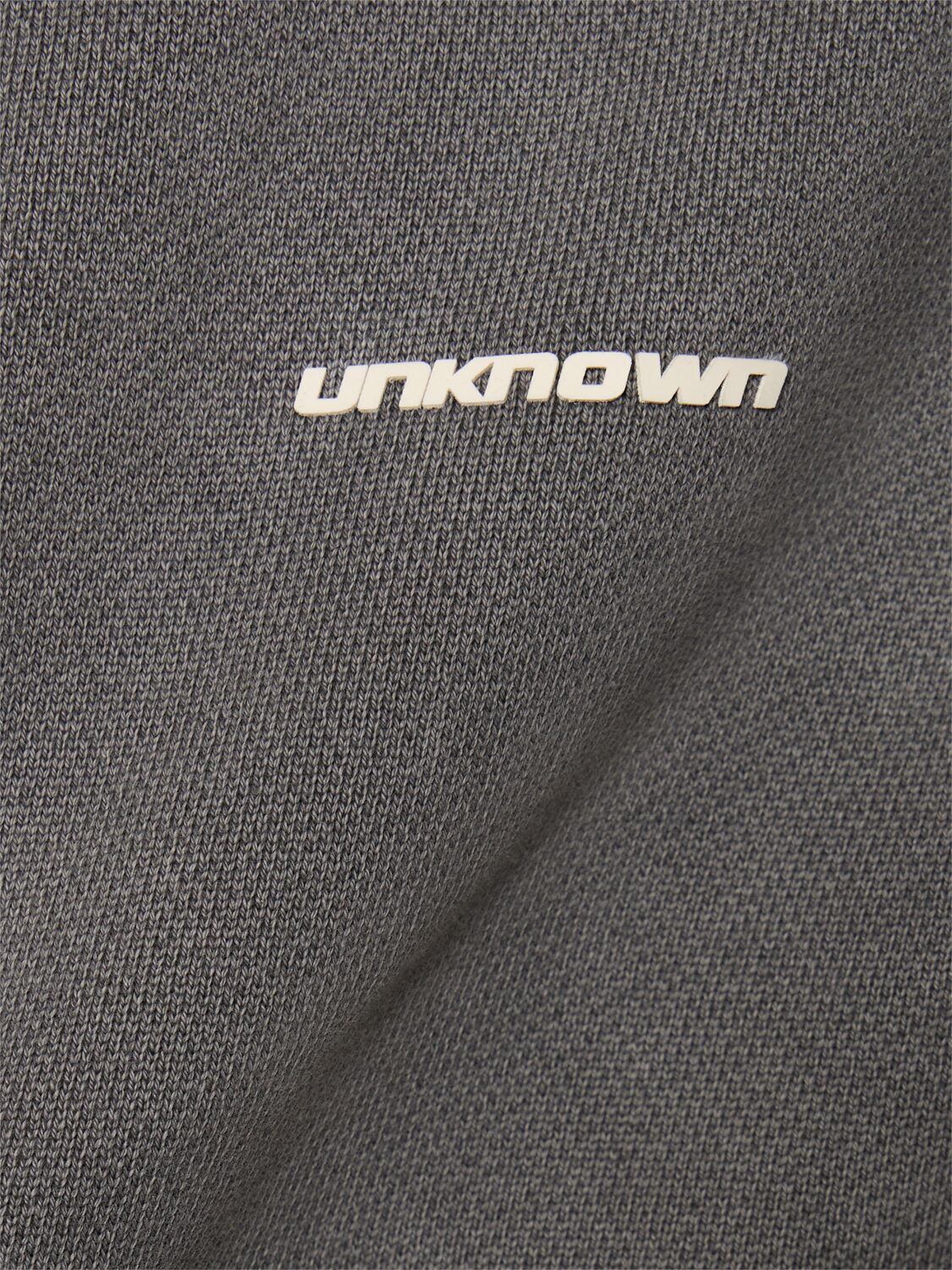 Shop Unknown Stonewashed Zip Hoodie In Grey