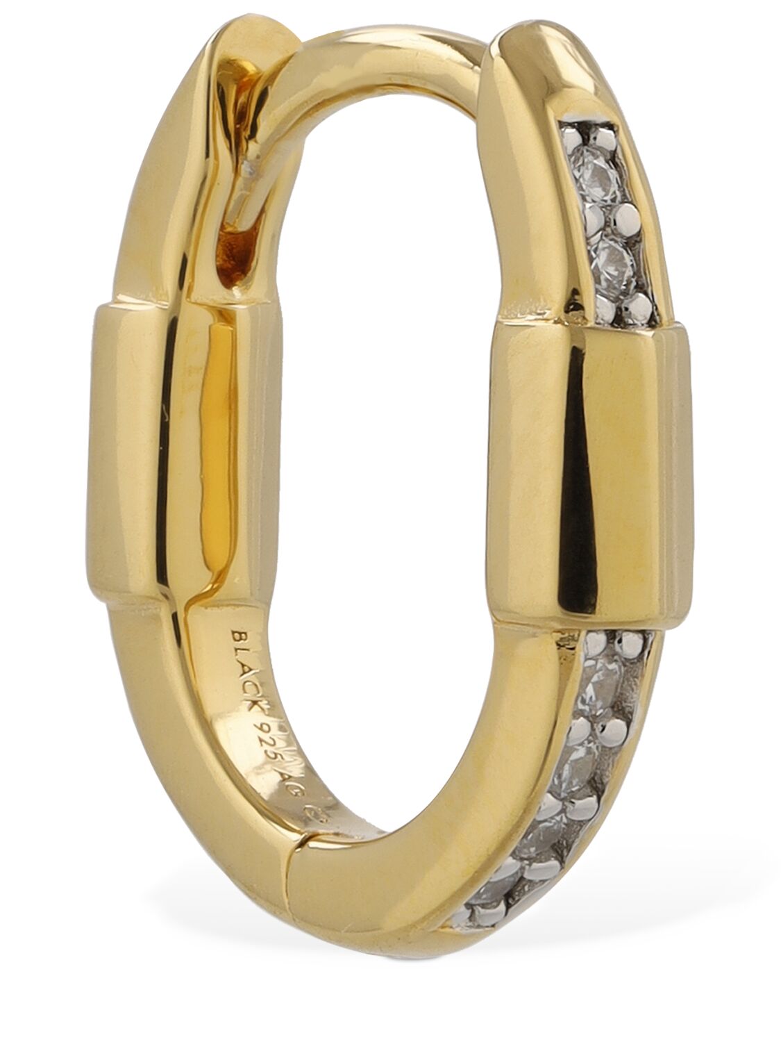 Shop Maria Black Palads Royal Zircon Mono Earring In Gold
