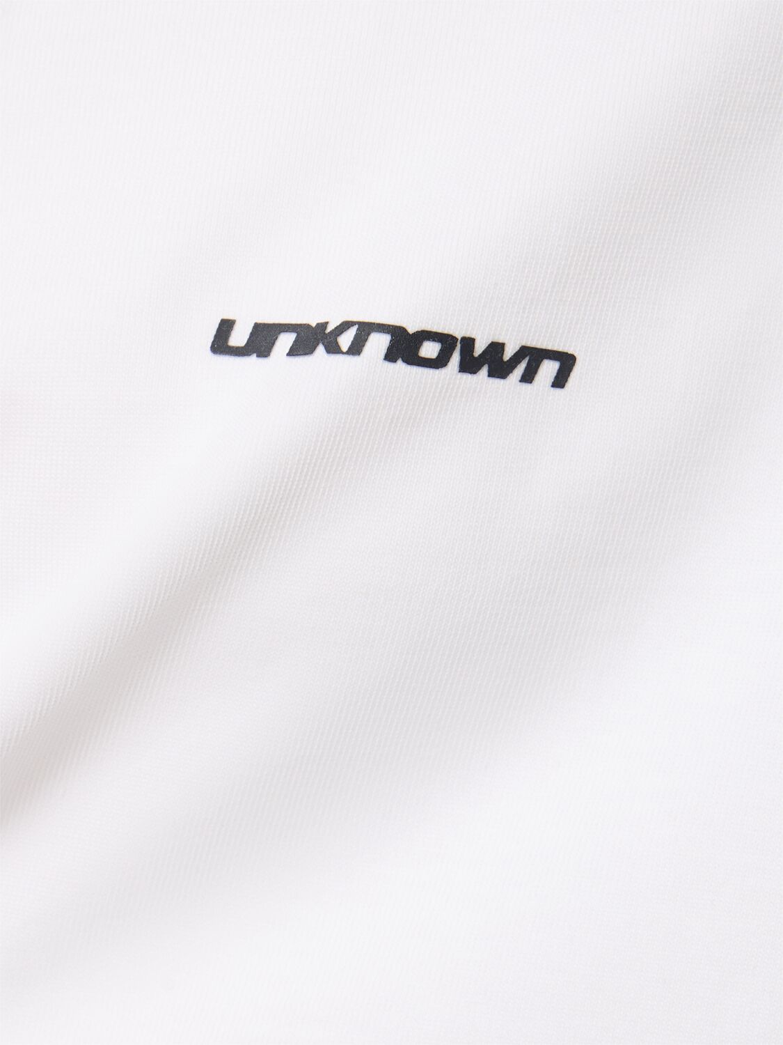 Shop Unknown Cotton T-shirt In White