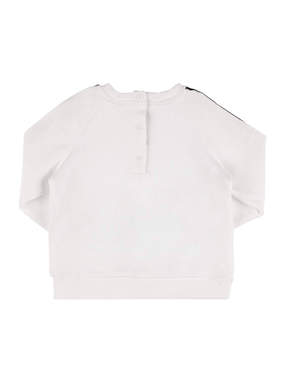 Shop Balmain Organic Cotton Sweatshirt In White