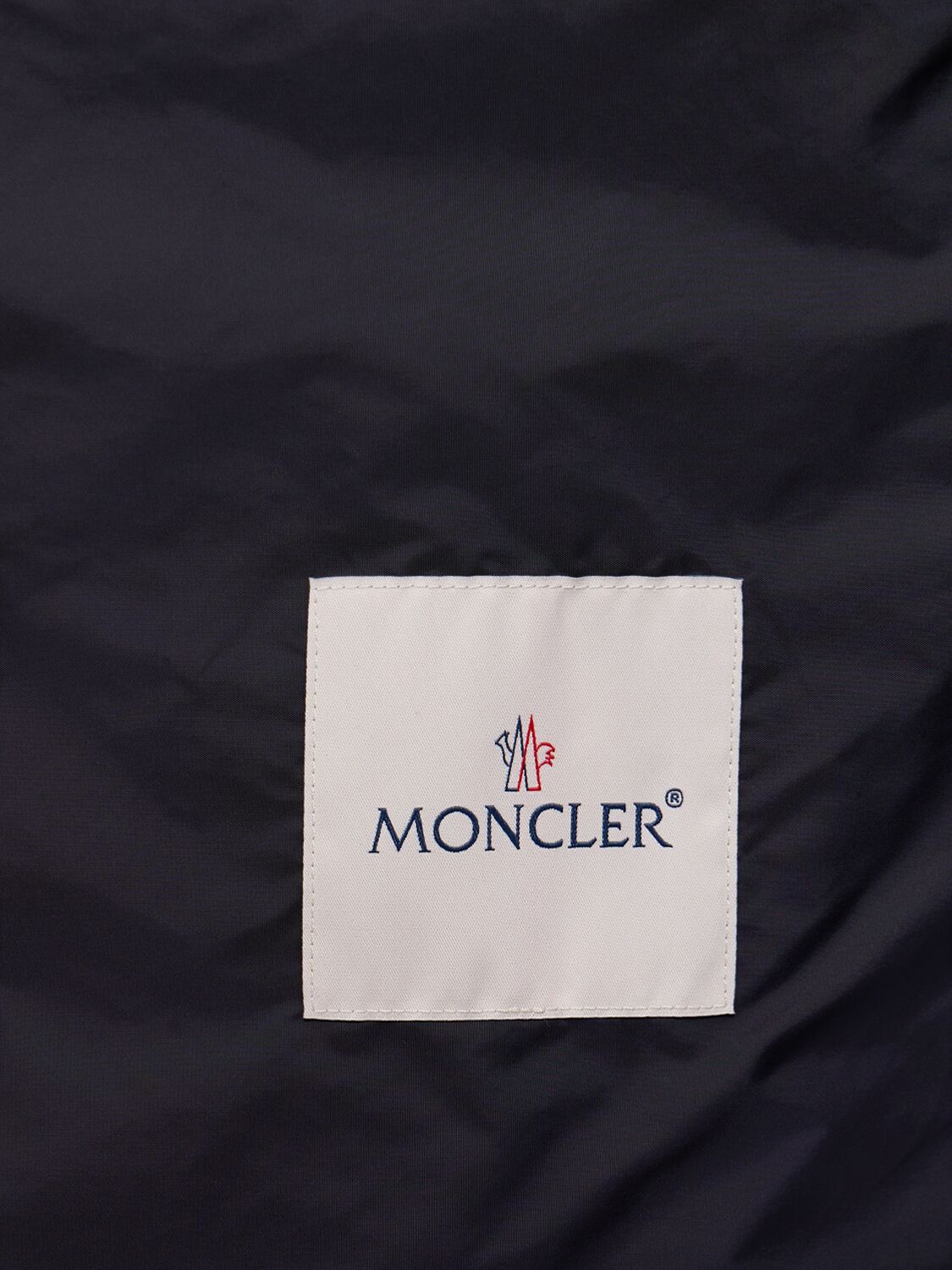 Shop Moncler Etiache Nylon Rainwear Jacket In Blue