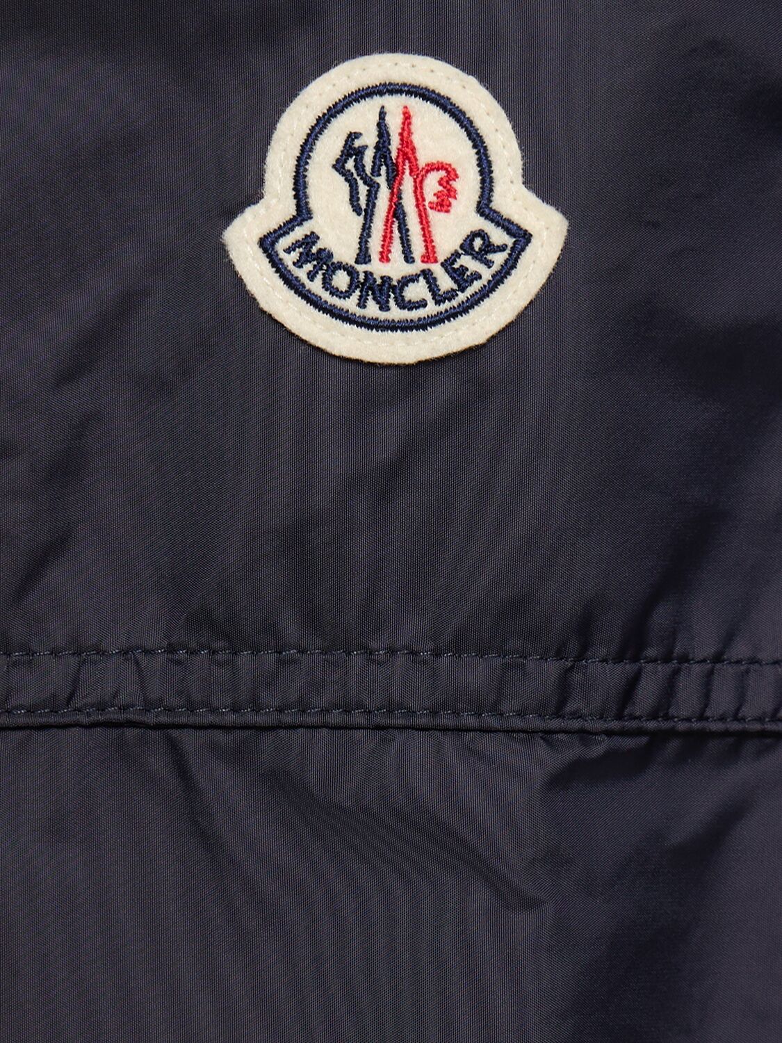 Shop Moncler Etiache Nylon Rainwear Jacket In Blue