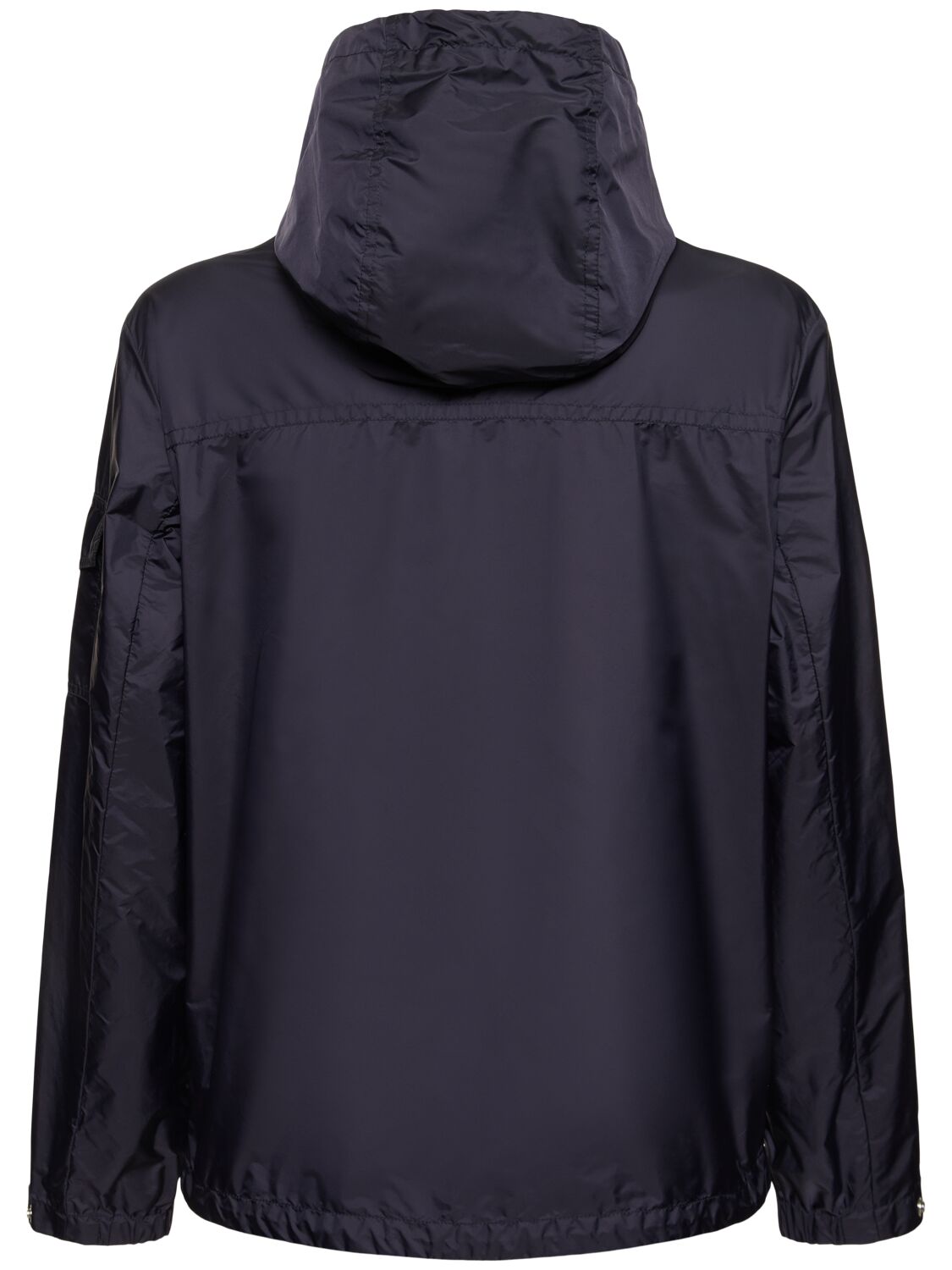 Shop Moncler Etiache Nylon Rainwear Jacket In Blue