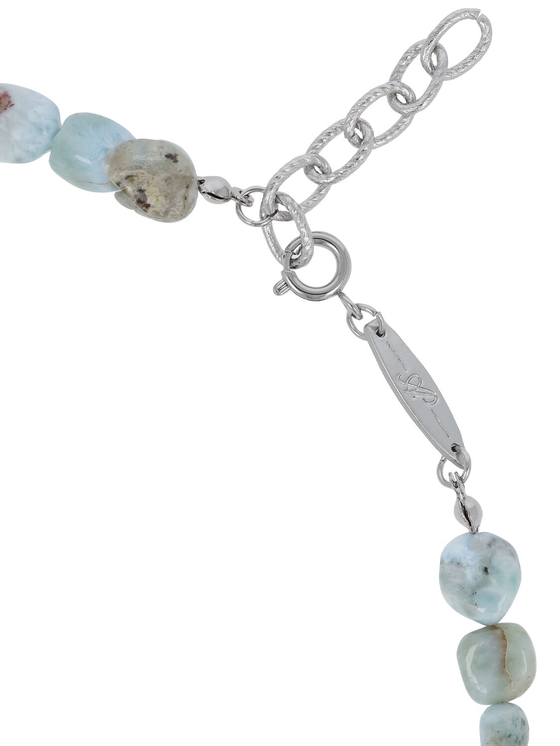 Shop After Pray Ocean Gemstone Necklace In Blue