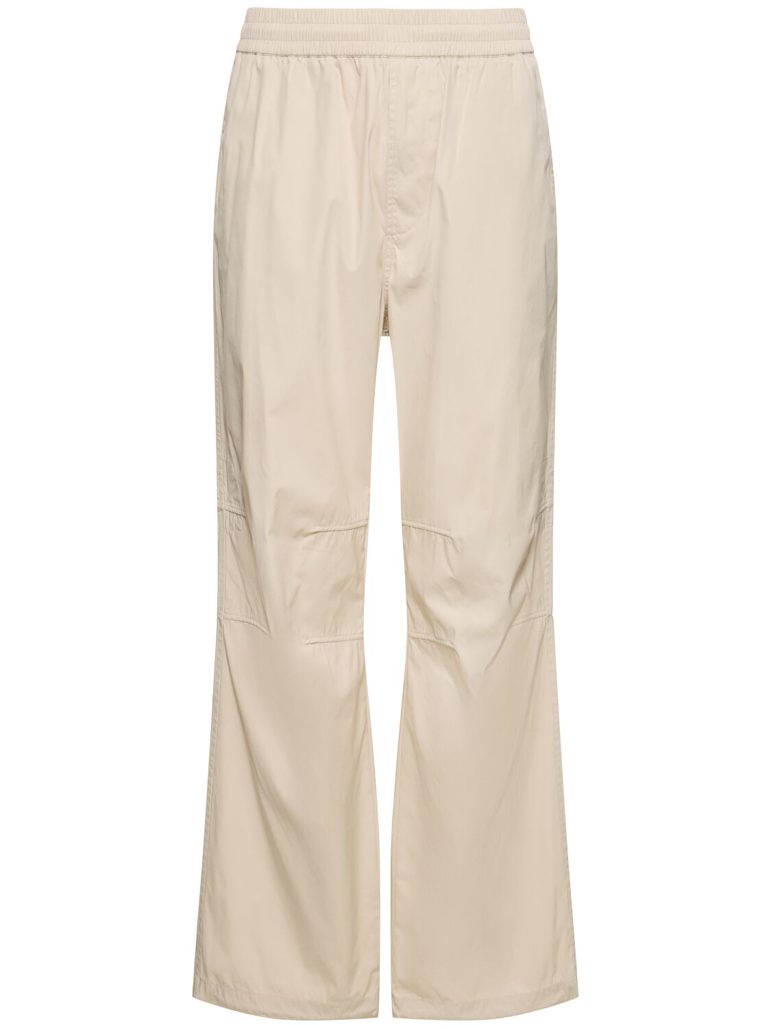 Shop Burberry Coated Cotton & Tech Pants In Wheat