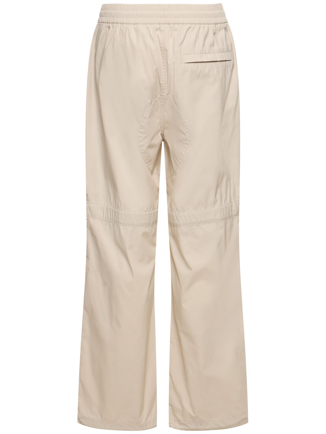 Shop Burberry Coated Cotton & Tech Pants In Wheat