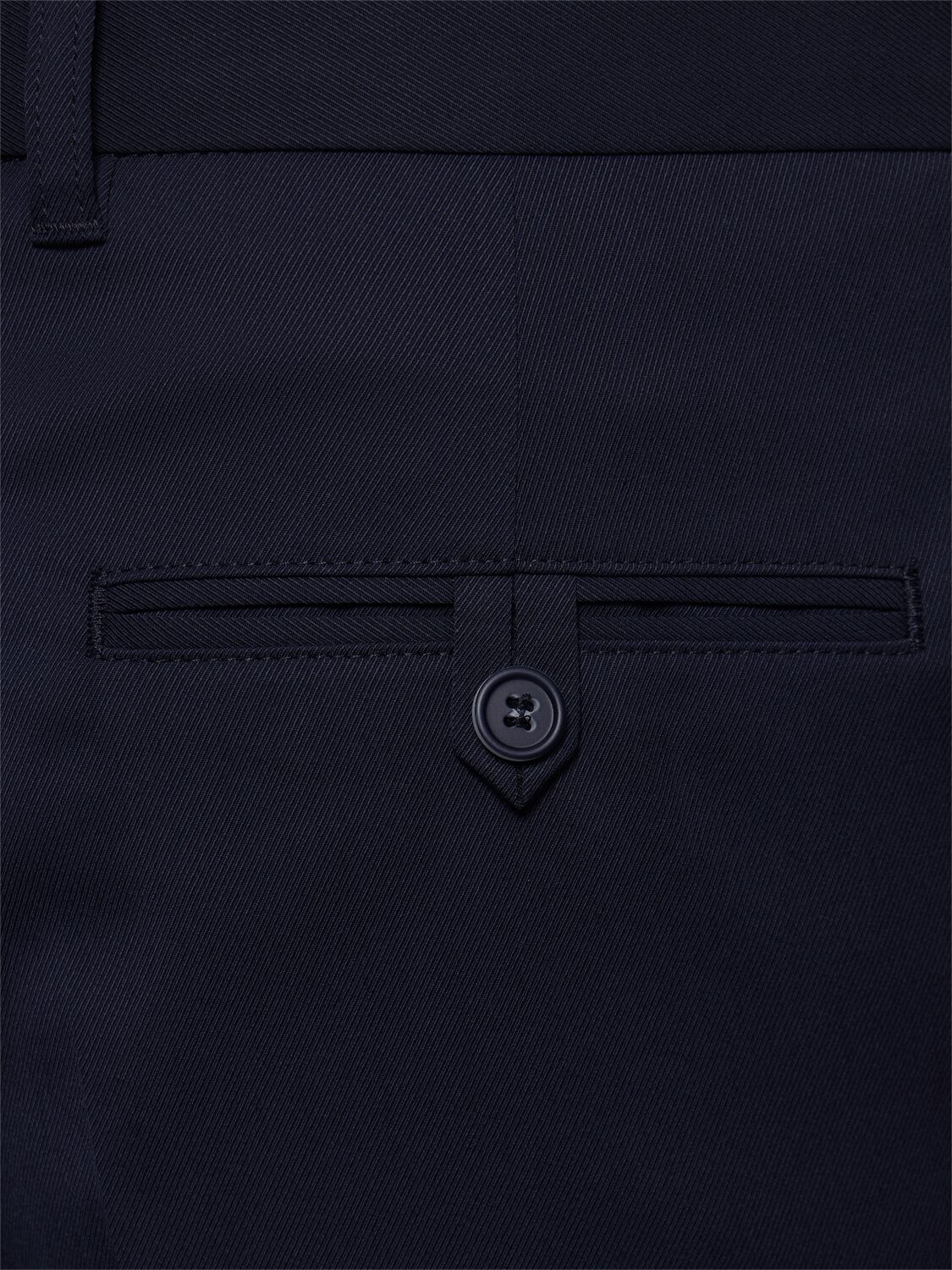 Shop Hugo Boss C-perin Tech & Wool Pants In Dark Blue