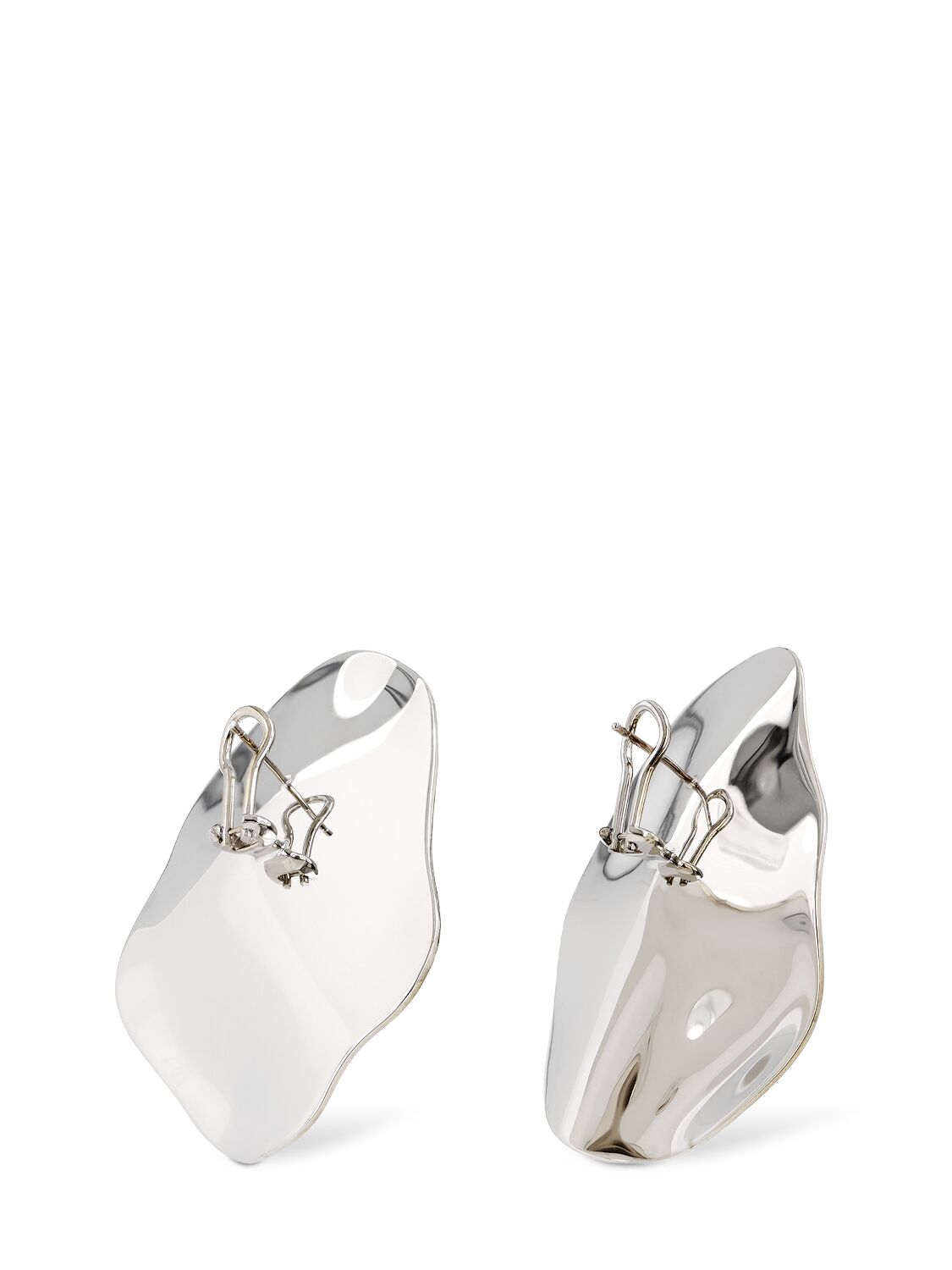 Shop Jil Sander Cw4 3 Stud Earrings In Silver