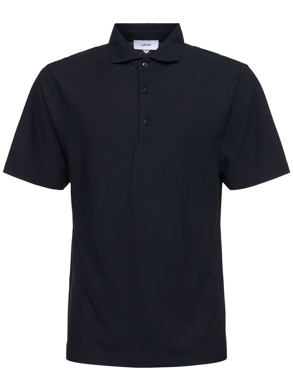 Lardini Cotton Jersey Polo In Navy