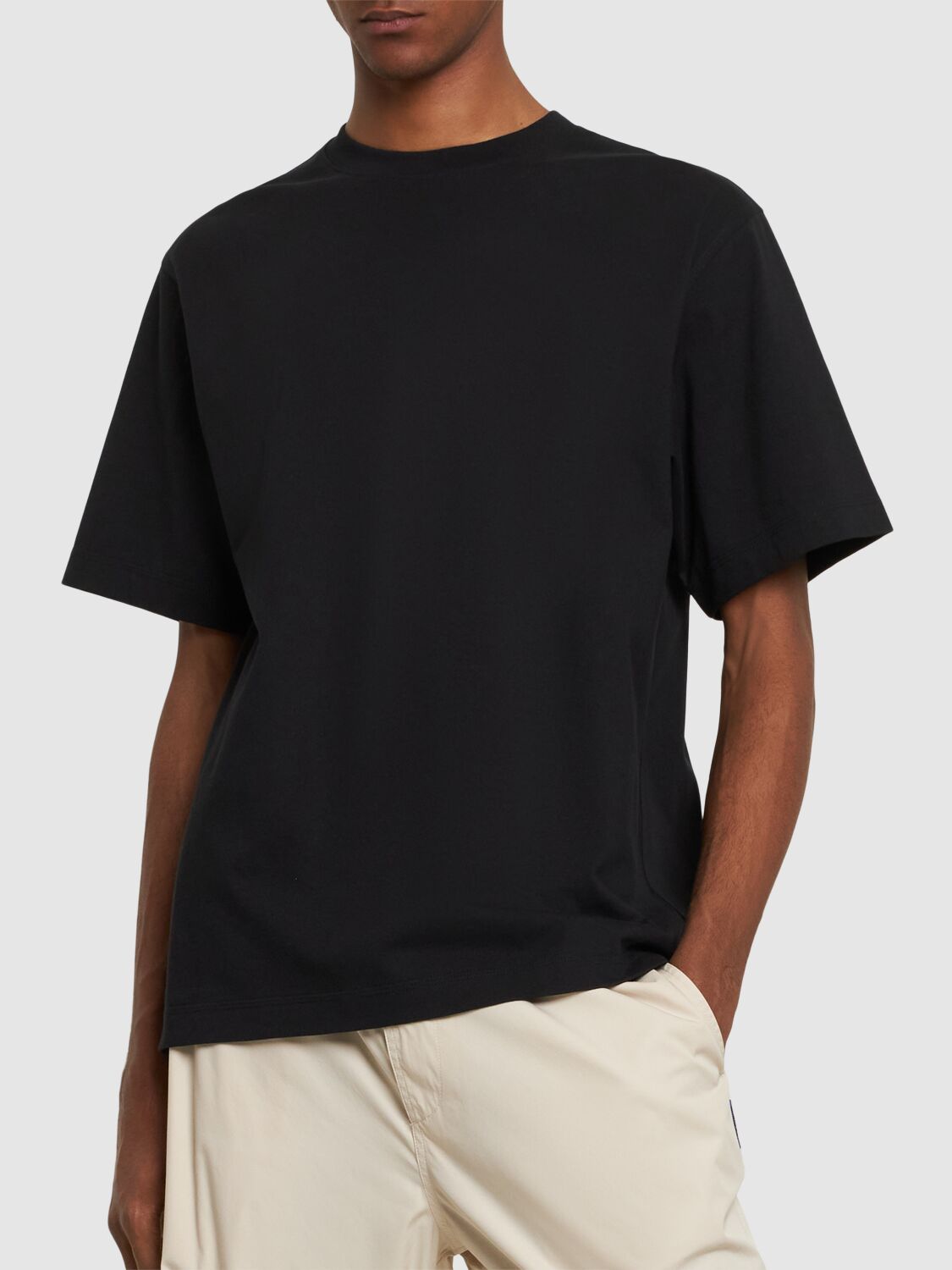 Shop Burberry Fruit Printed Cotton T-shirt In Black