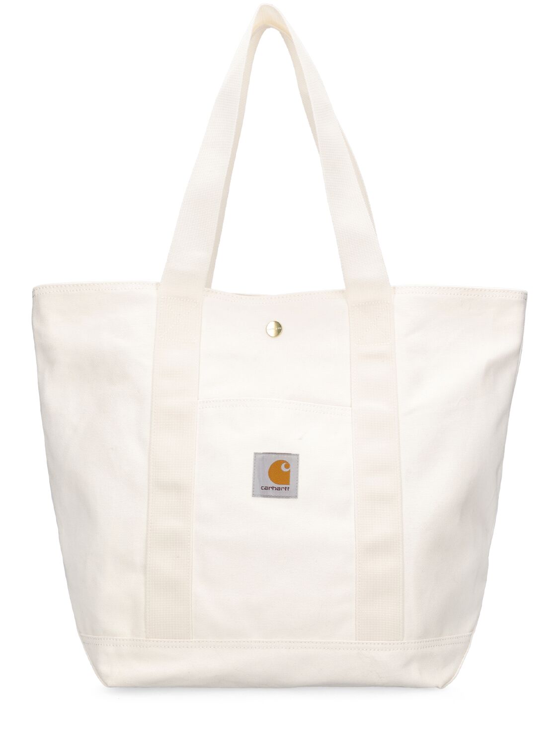 Shop Carhartt Rinsed Canvas Tote Bag In Wax
