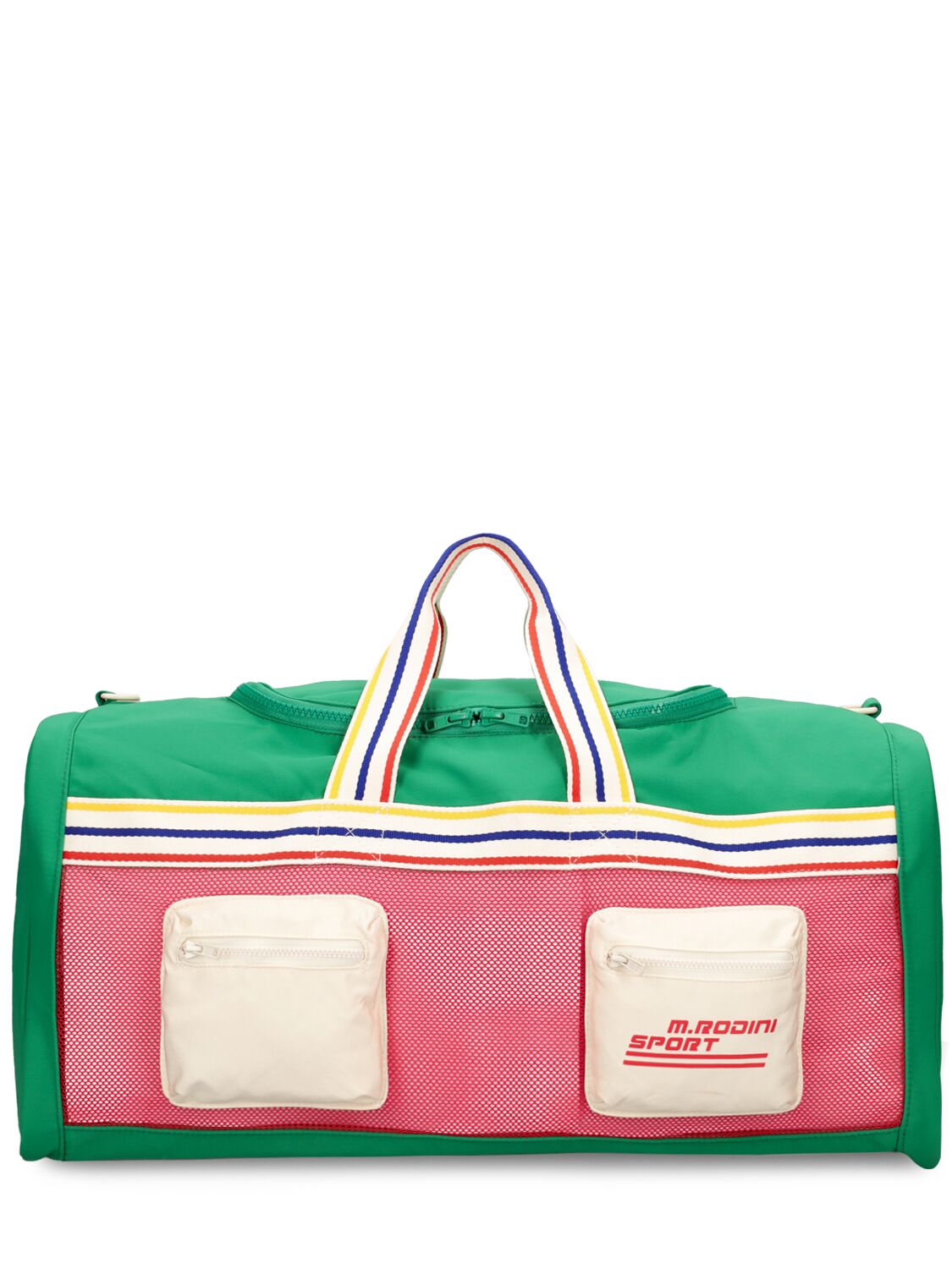 Mini Rodini Kids' Recycled Nylon Duffle Bag In Multicolor