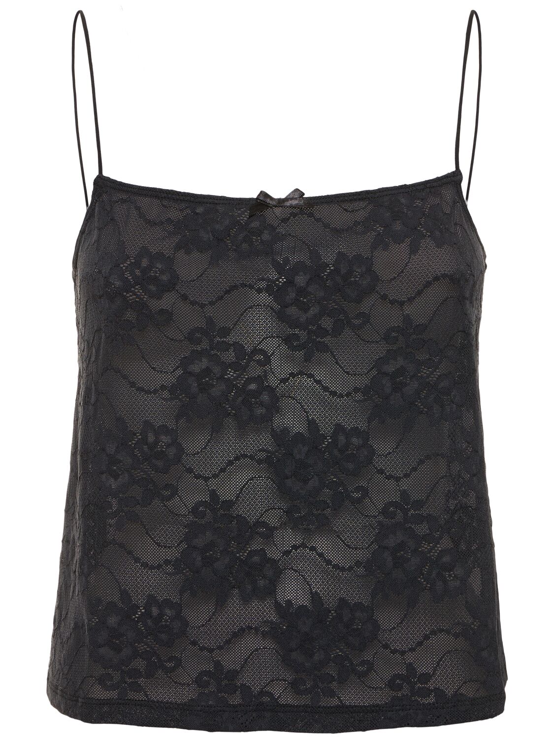 Weworewhat Lace Cami Top In Black