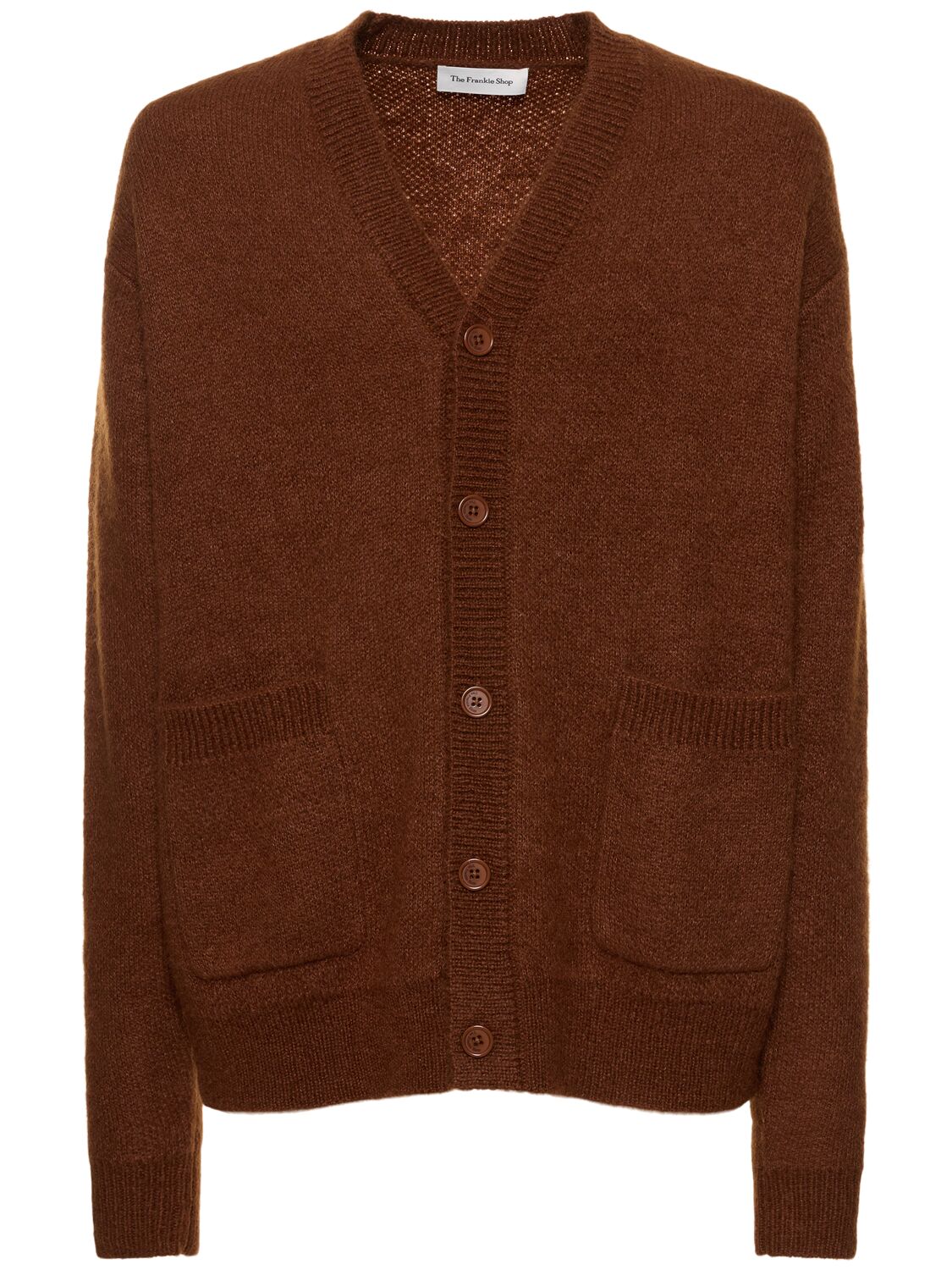 Image of Mohair Blend Knit Cardigan