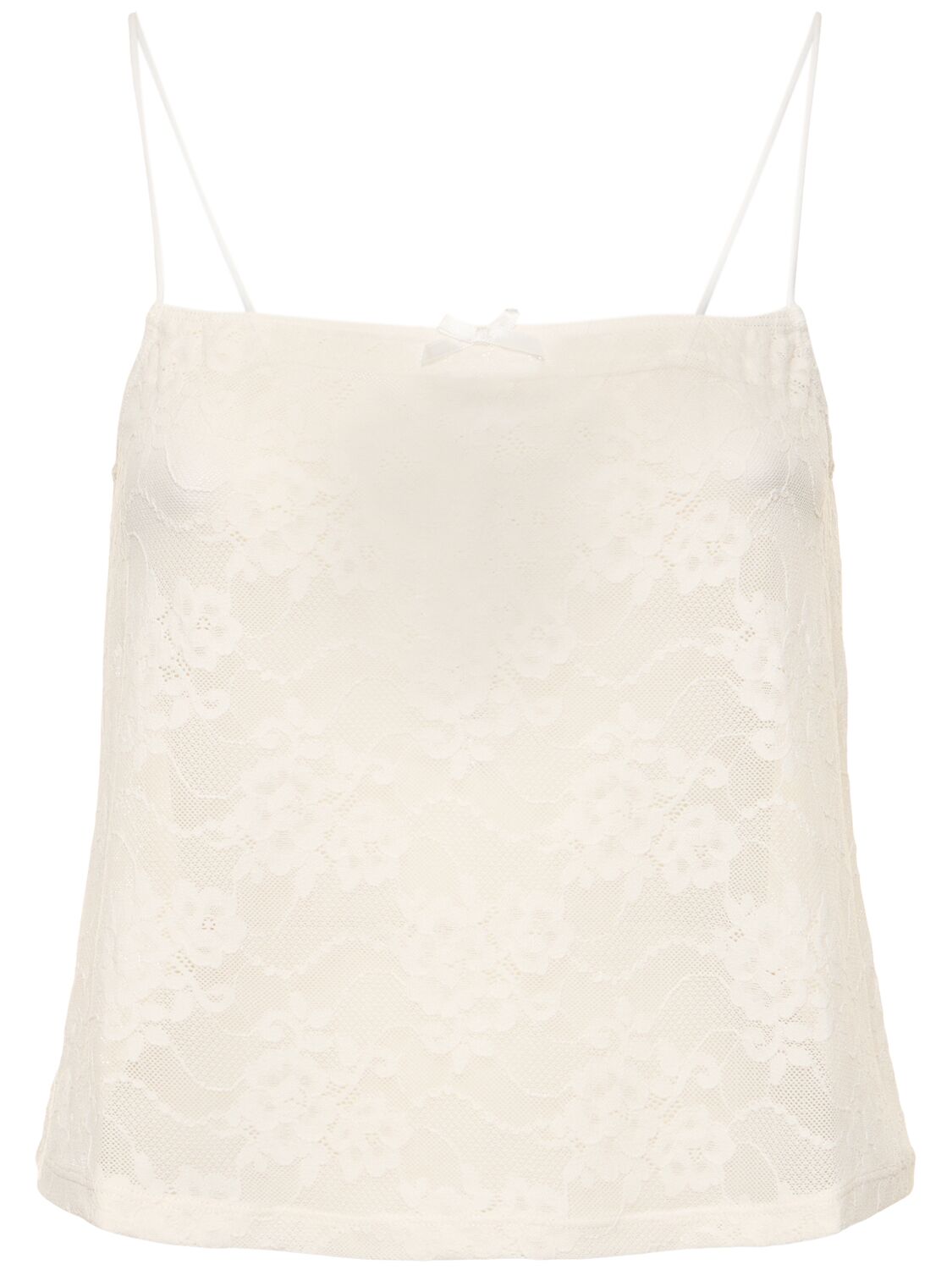 Weworewhat Lace Cami Top In White