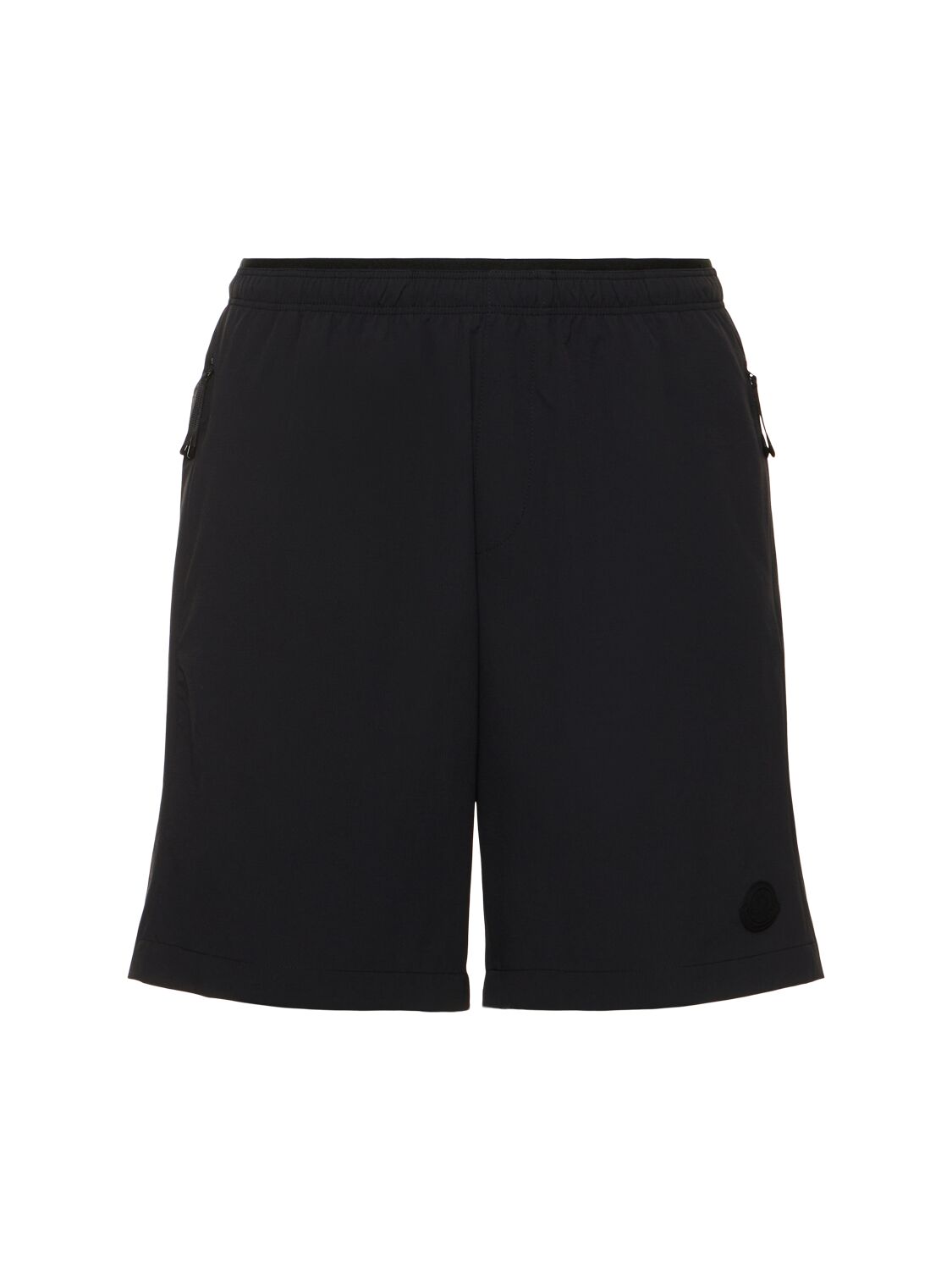 Shop Moncler Ripstop Nylon Shorts In Black