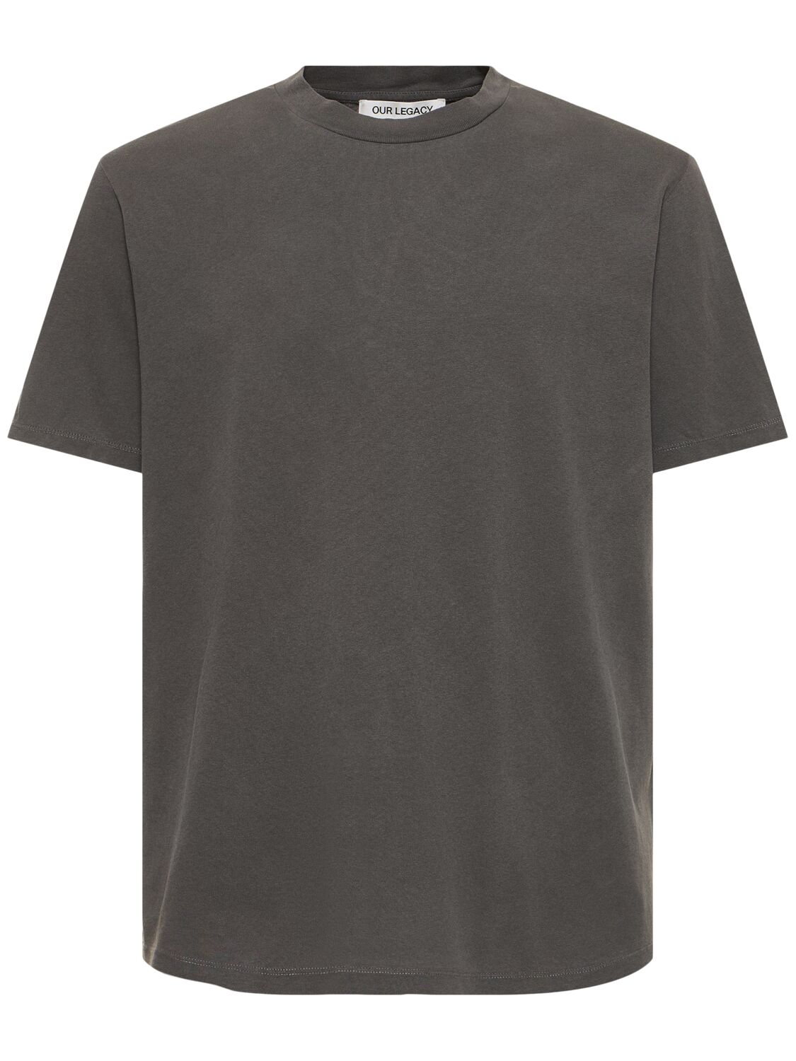 Shop Our Legacy Cotton Jersey Boxy T-shirt In Black