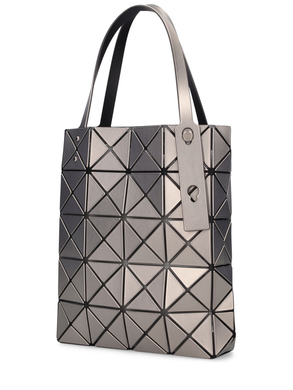 Shop Bao Bao Issey Miyake Medium Lucent Boxy Top Handle Bag In Silver