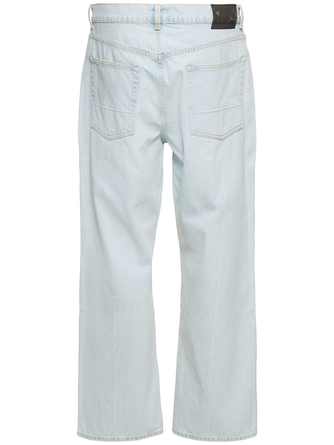 Shop Our Legacy 25.5cm Extended Third Cut Cotton Jeans In Light Blue