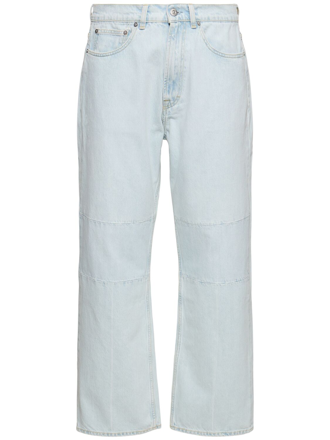 Our Legacy 25.5cm Extended Third Cut Cotton Jeans In Light Blue