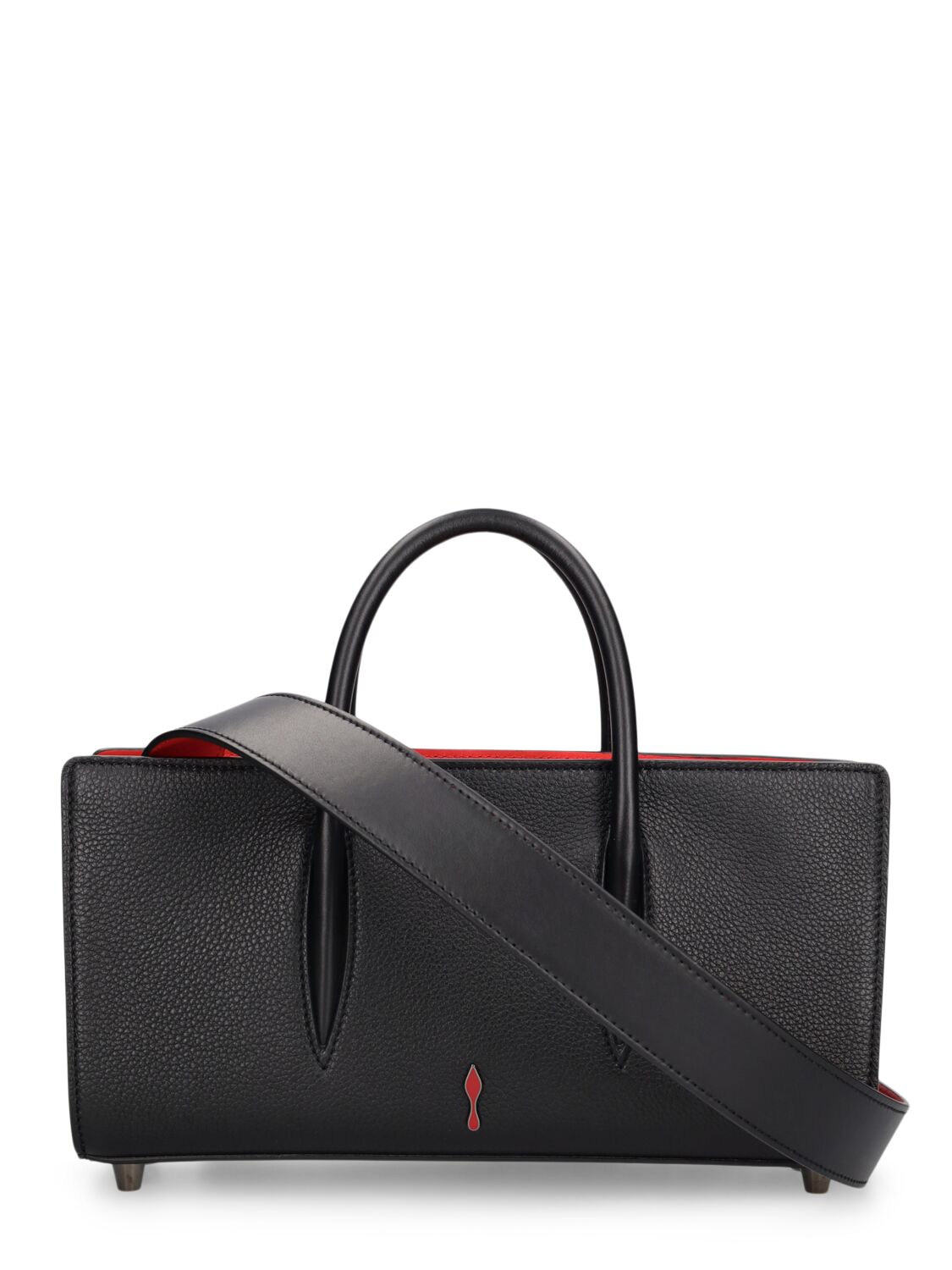 Shop Christian Louboutin Paloma Loubinthesky Leather Bag In Black