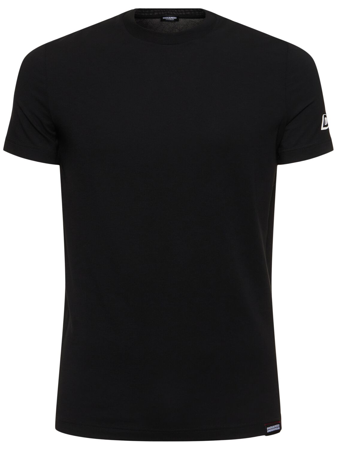 Dsquared2 D2 Crewneck T-shirt In Black