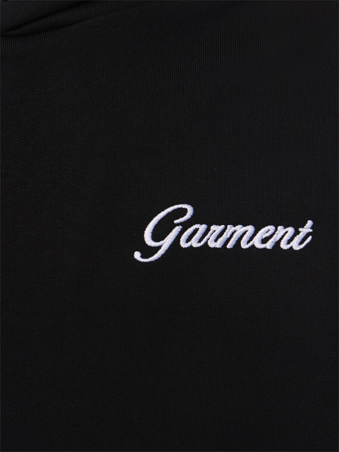 Shop Garment Workshop If You Know You Know Embroidered Hoodie In Chaos Black