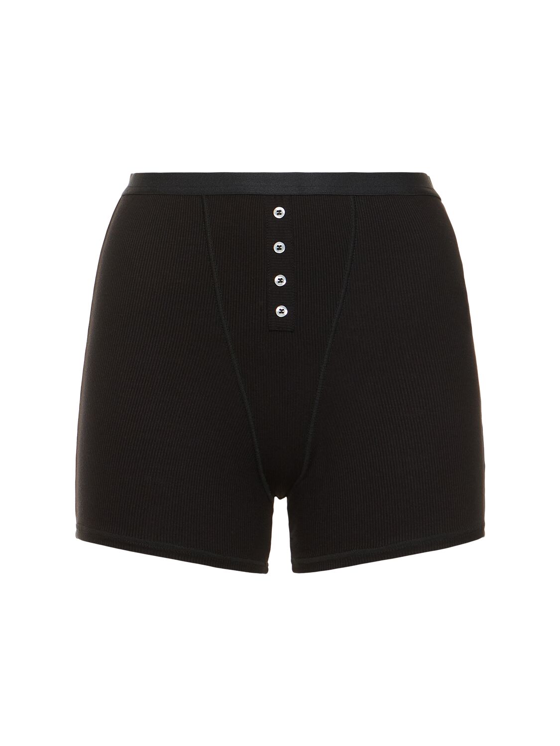 Weworewhat Stretch Jersey Shorts In Black
