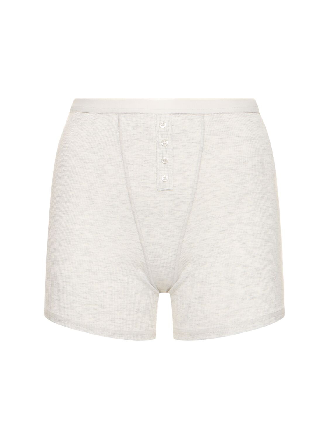 Weworewhat Stretch Jersey Shorts In Gray