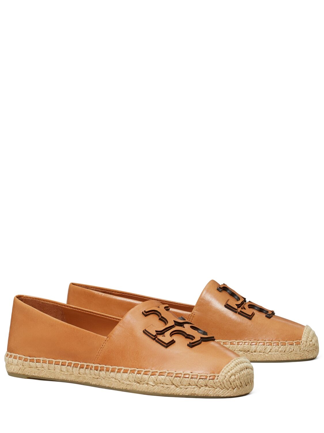 Shop Tory Burch 20mm Ines Leather Espadrilles In 棕黄色