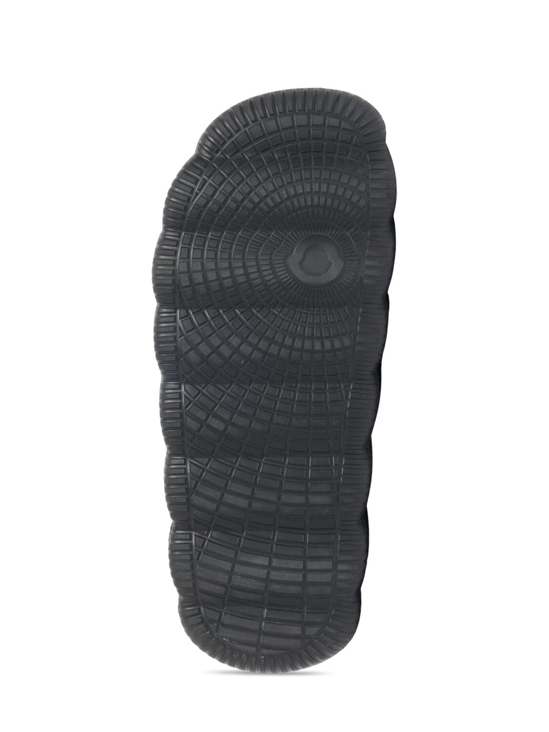 Shop Moncler 40mm Lilo Rubber Sliders In Black