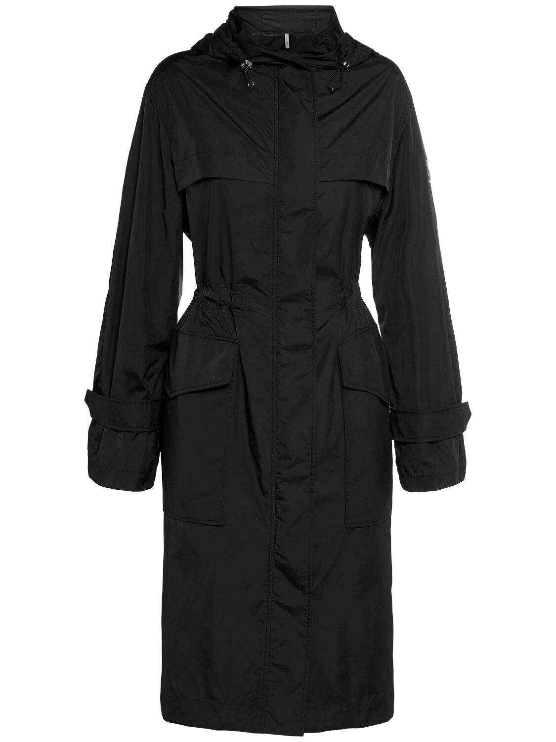 Moncler Hiengu Nylon Rain Coat In Black