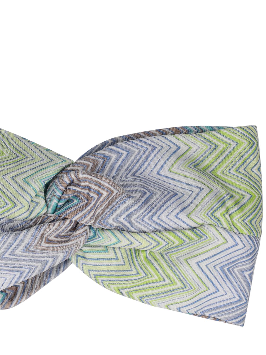 Shop Missoni Knit Headband In Multi,blue