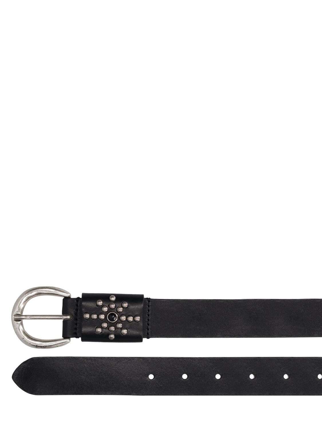 Shop Htc Los Angeles 3cm Studded Leather Belt In Black